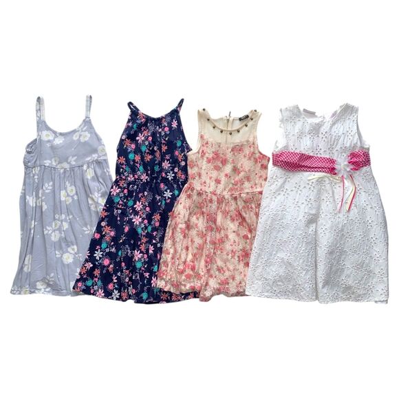 15pc Lot Girls Clothes Fall-Spring Tshirts Tank Tops Shorts Dresses Rompers Sz 5 - Picture 5 of 5